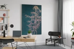 XXL Öl Gemälde 'Midnight Bamboo' | Handgemaltes Unikat