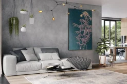 XXL Öl Gemälde 'Midnight Bamboo' | Handgemaltes Unikat