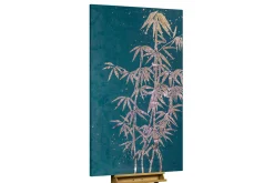 XXL Öl Gemälde 'Midnight Bamboo' | Handgemaltes Unikat