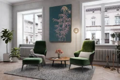 XXL Öl Gemälde 'Midnight Bamboo' | Handgemaltes Unikat