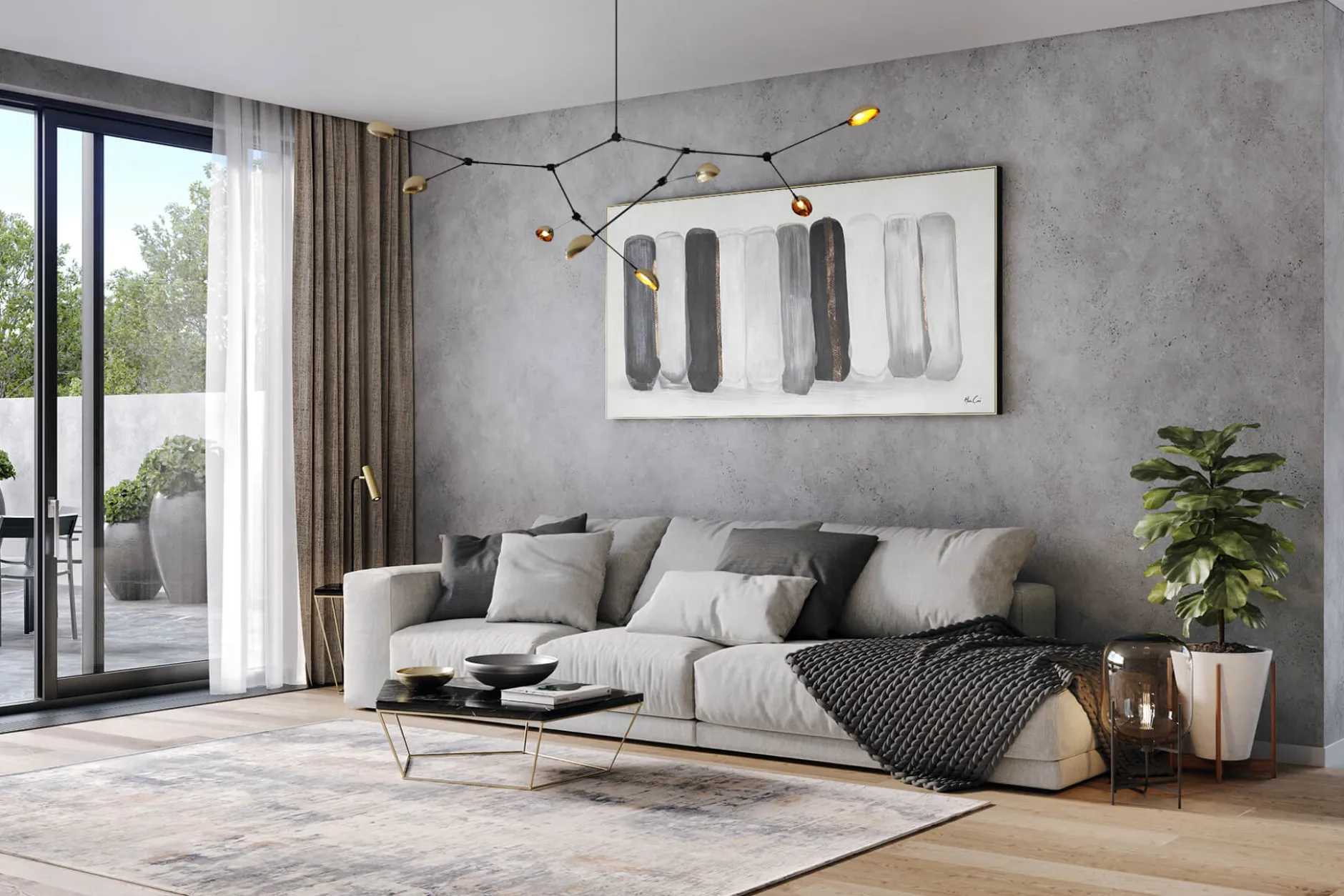 XXL Öl Gemälde 'Minimalist Elegance' | Handgemaltes Unikat