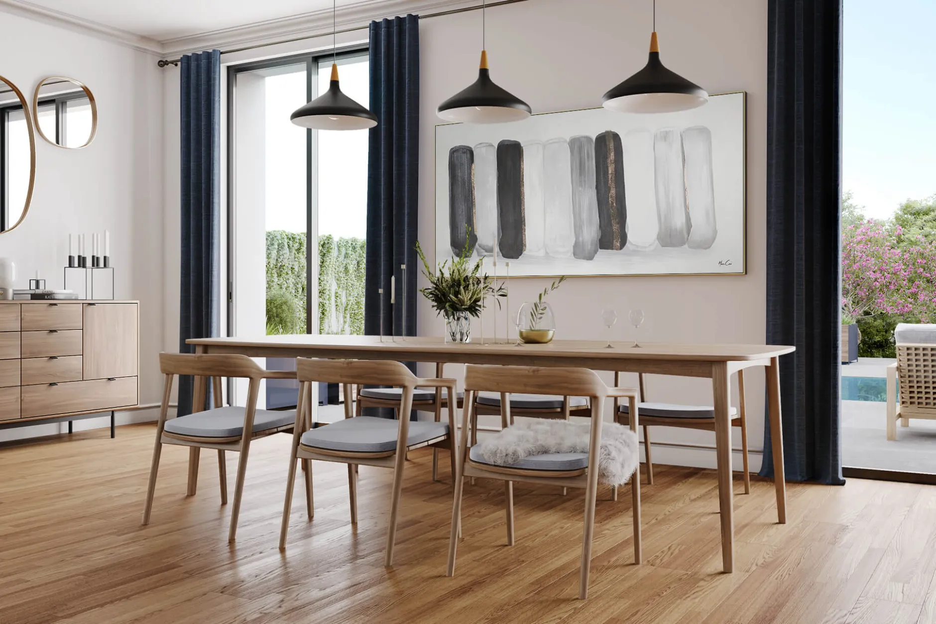 XXL Öl Gemälde 'Minimalist Elegance' | Handgemaltes Unikat