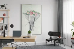 XXL Öl Gemälde 'Miss Elephant' | Handgemaltes Unikat