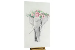 XXL Öl Gemälde 'Miss Elephant' | Handgemaltes Unikat