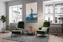 XXL Öl Gemälde 'Miss Liberty' | Handgemaltes Unikat