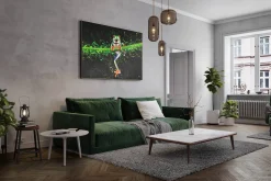 XXL Öl Gemälde 'Mister Frog' | Handgemaltes Unikat