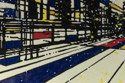 XXL Öl Gemälde 'Mondrian World' | Handgemaltes Unikat