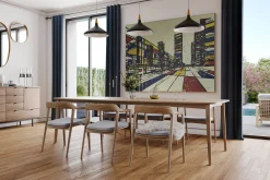 XXL Öl Gemälde 'Mondrian World' | Handgemaltes Unikat