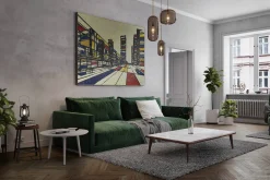 XXL Öl Gemälde 'Mondrian World' | Handgemaltes Unikat