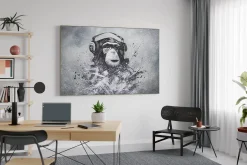 XXL Öl Gemälde 'Monkey Records' | Handgemaltes Unikat