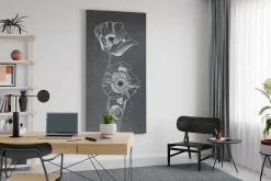 XXL Öl Gemälde 'Monochrome Schönheit' | Handgemaltes Unikat