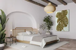 XXL Öl Gemälde 'Monstera on Marble' | Handgemaltes Unikat