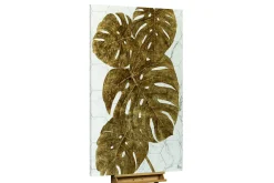 XXL Öl Gemälde 'Monstera on Marble' | Handgemaltes Unikat