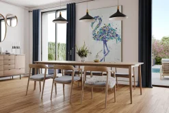 XXL Öl Gemälde 'Mr. Flamingo Dots' | Handgemaltes Unikat