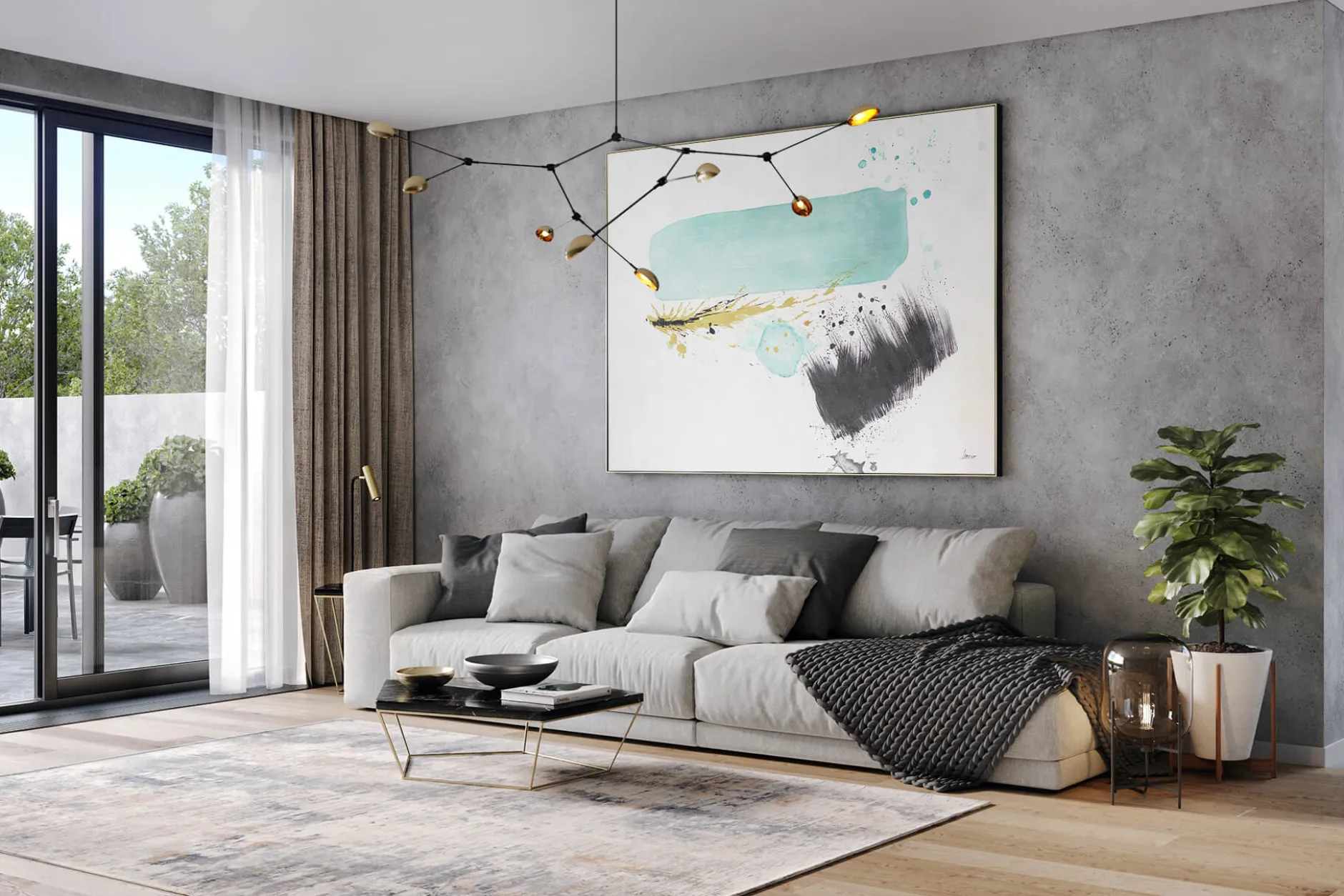 XXL Öl Gemälde 'Mysterious Creation' | Handgemaltes Unikat