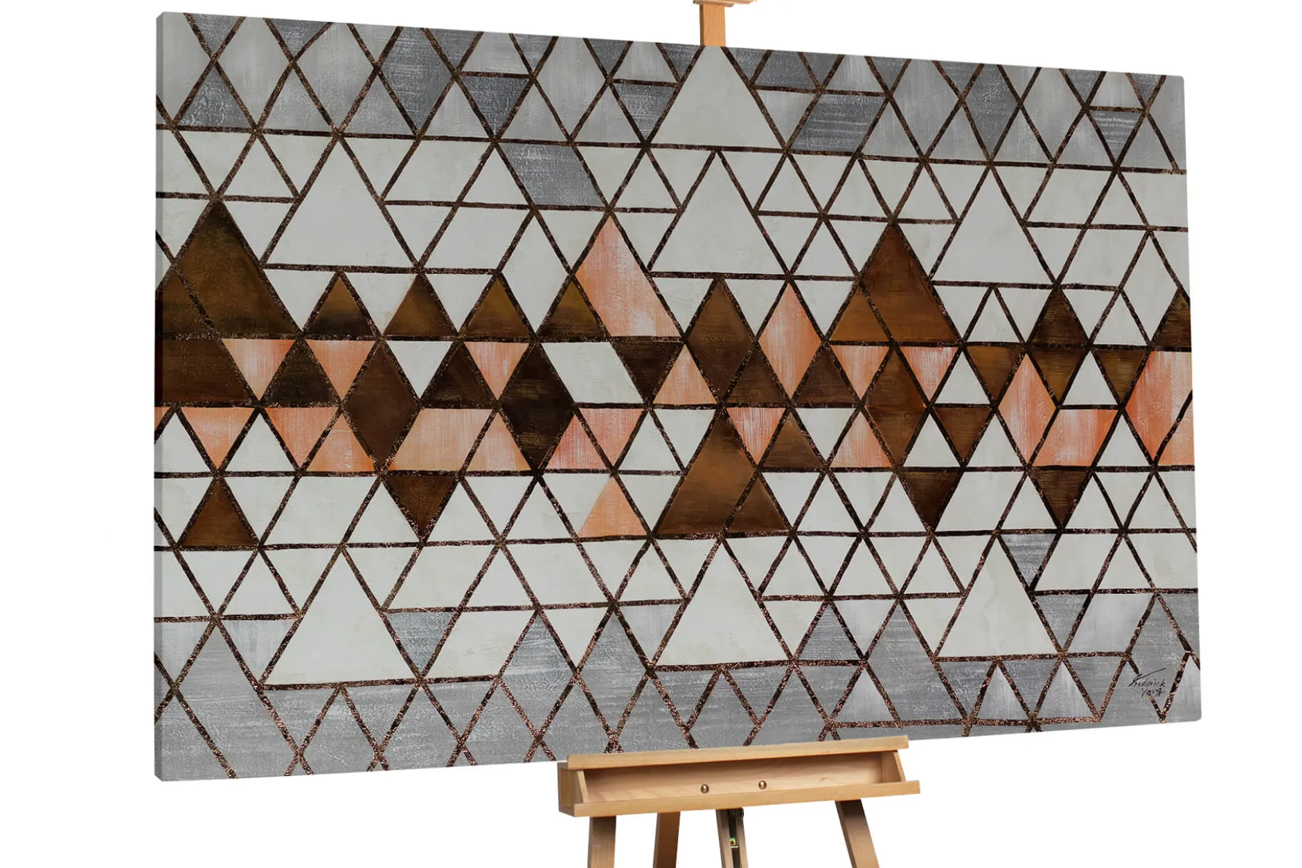 XXL Öl Gemälde 'Mystery Pattern' | Handgemaltes Unikat