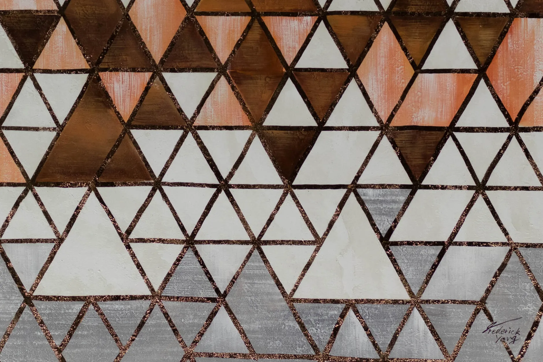 XXL Öl Gemälde 'Mystery Pattern' | Handgemaltes Unikat