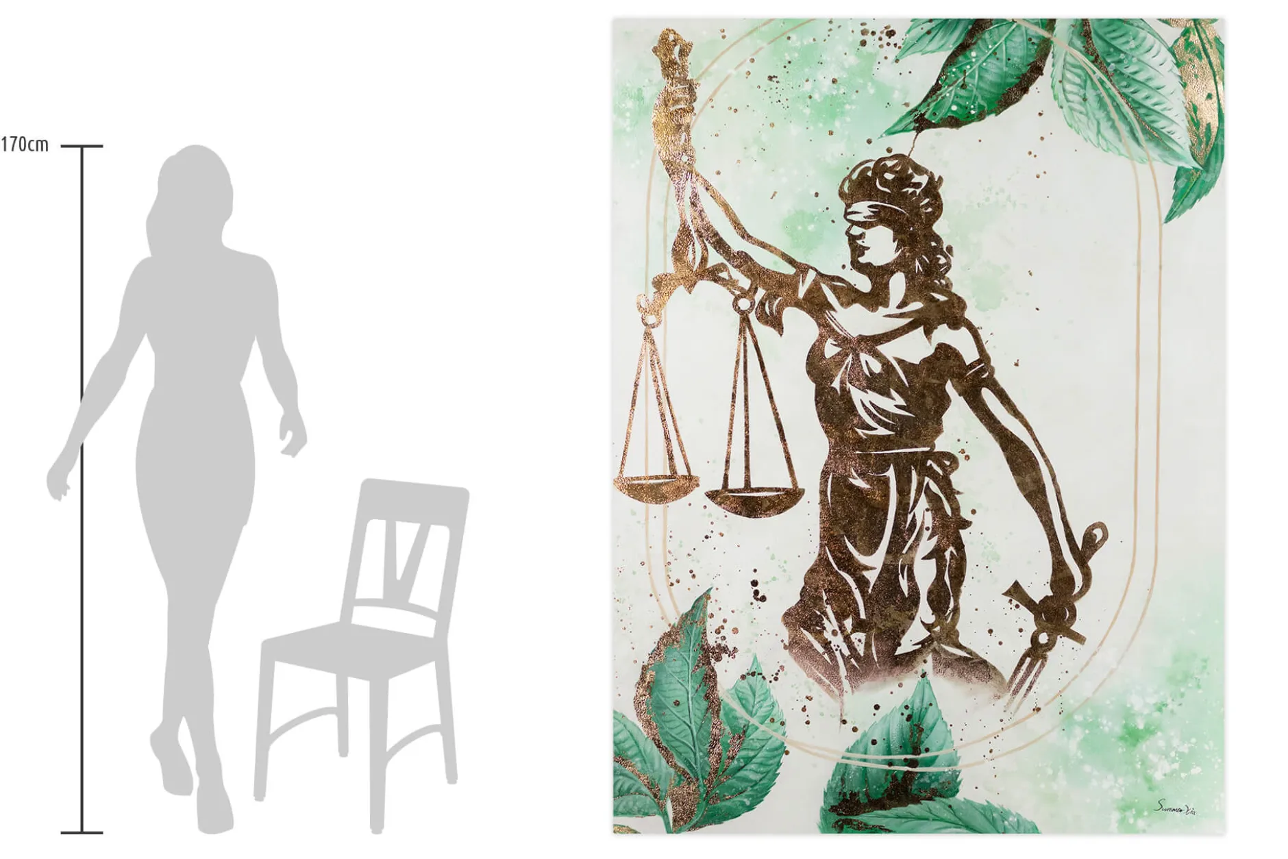 XXL Öl Gemälde 'Nature is Justice' | Handgemaltes Unikat