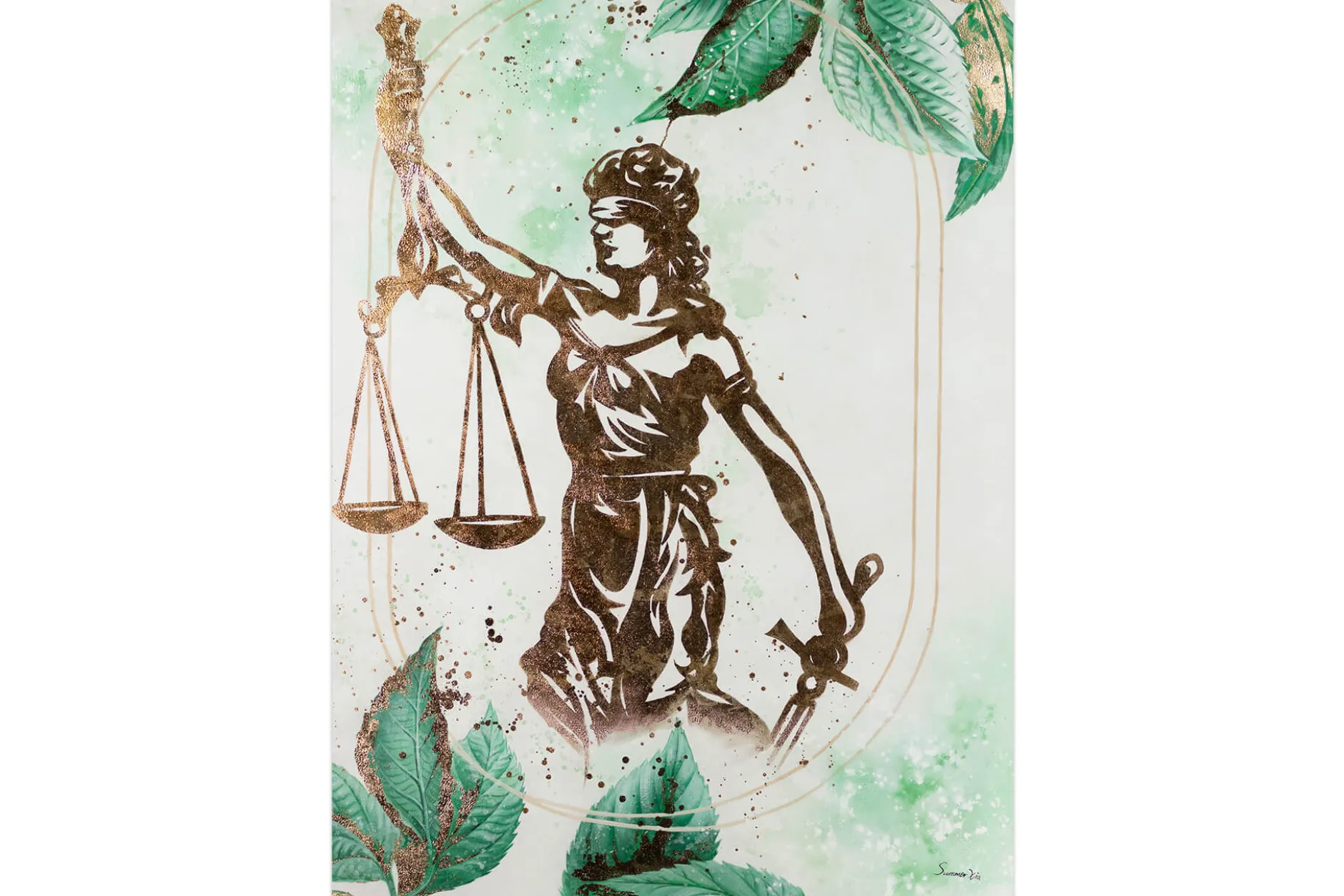 XXL Öl Gemälde 'Nature is Justice' | Handgemaltes Unikat