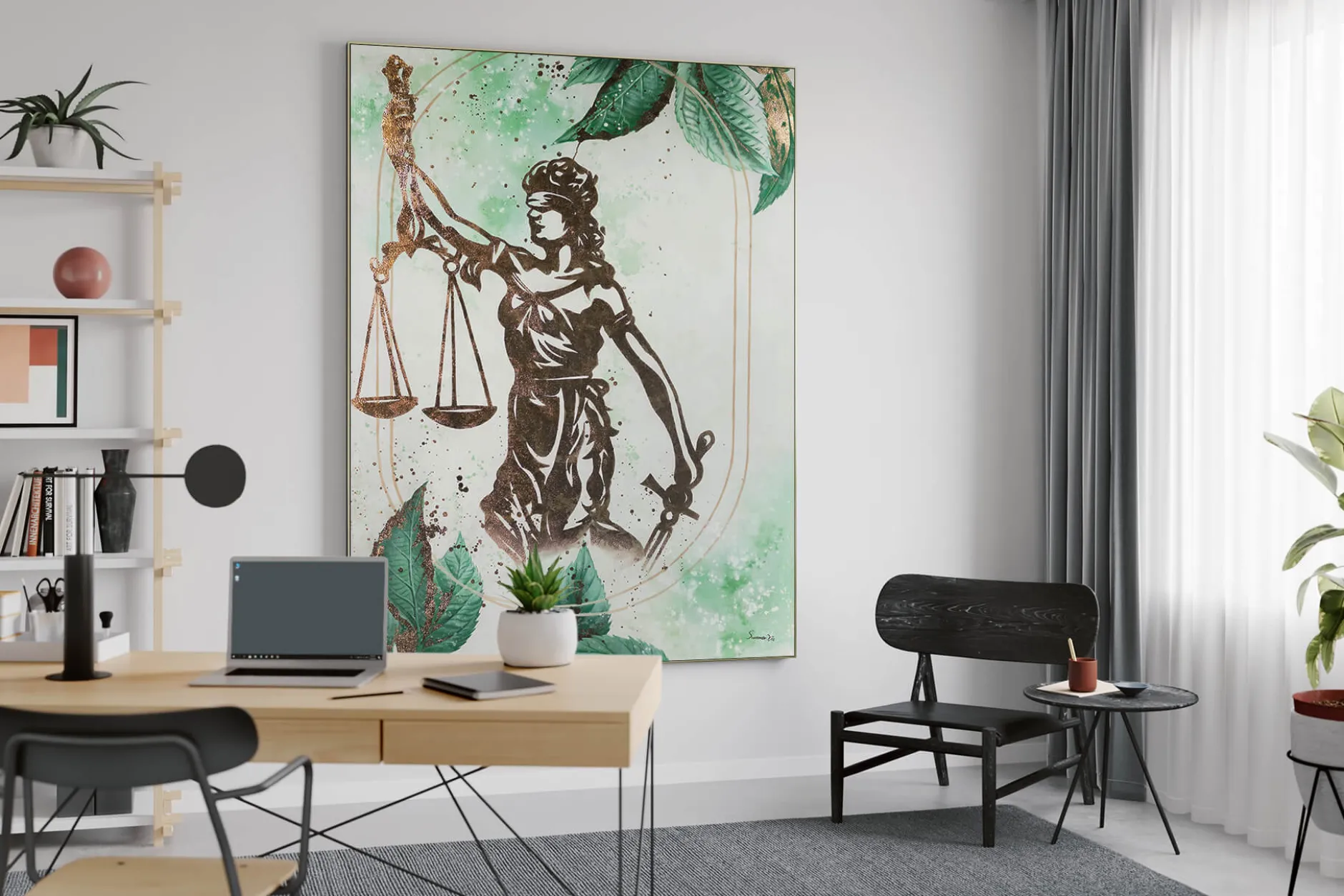 XXL Öl Gemälde 'Nature is Justice' | Handgemaltes Unikat