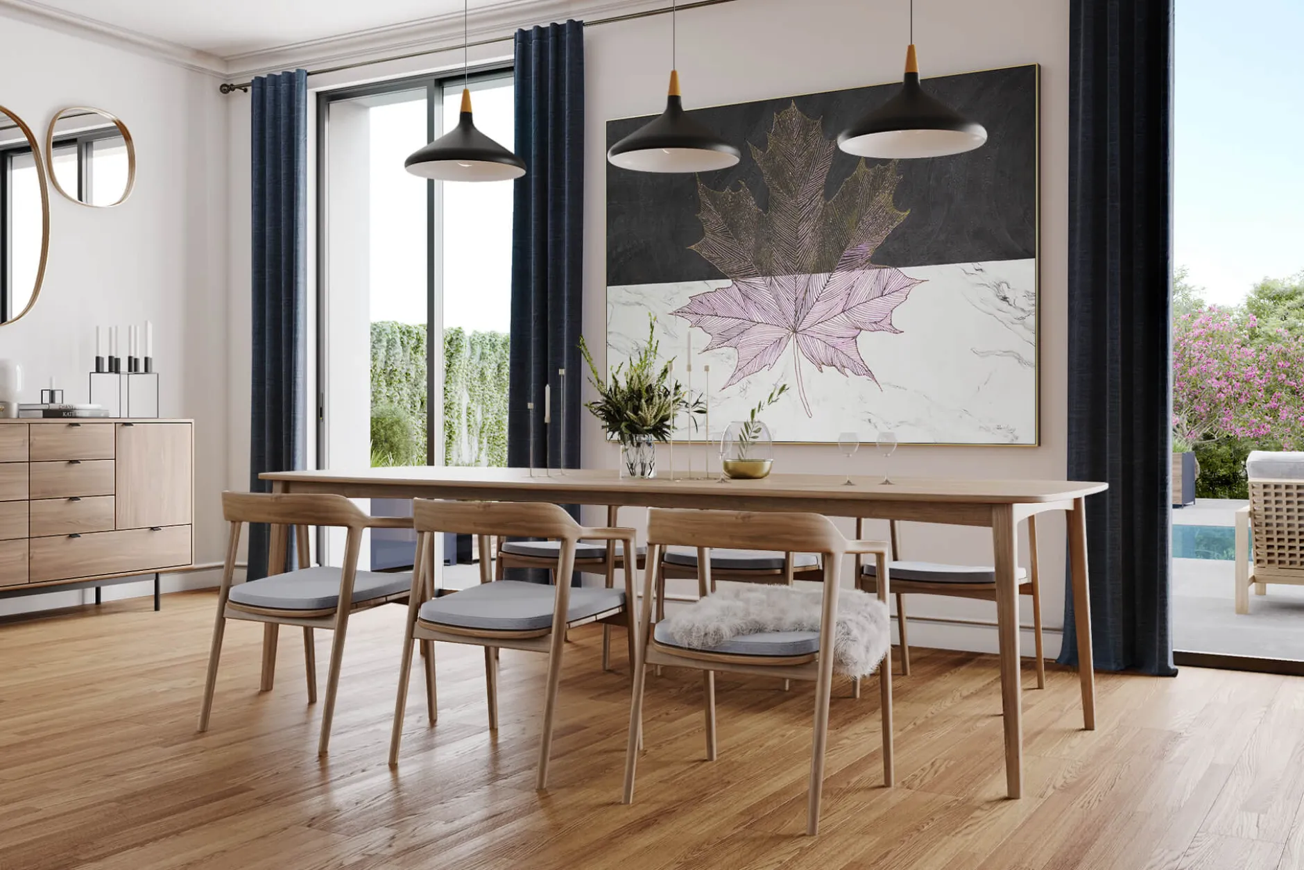 XXL Öl Gemälde 'Natures Symmetry' | Handgemaltes Unikat