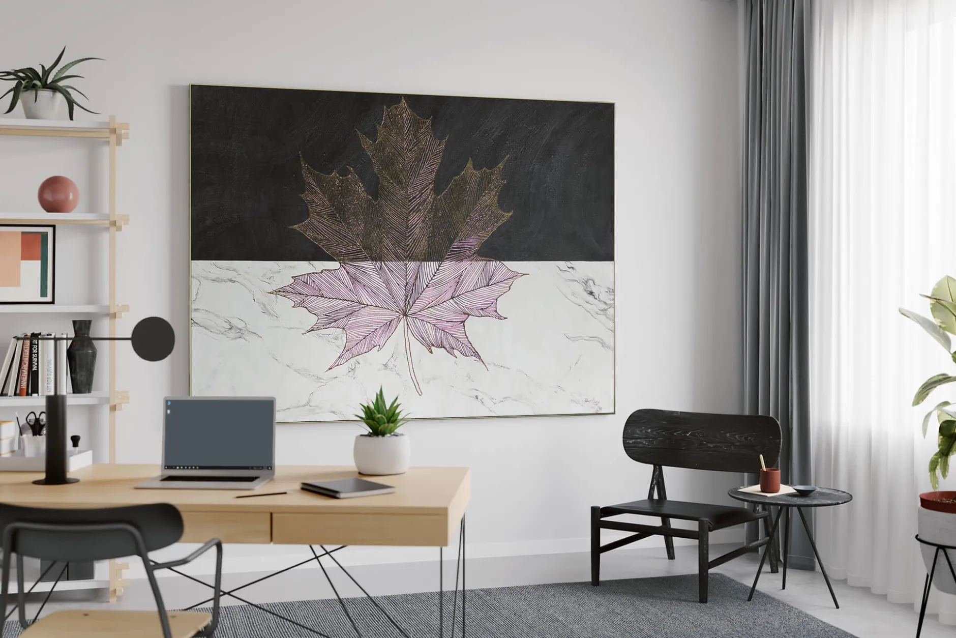 XXL Öl Gemälde 'Natures Symmetry' | Handgemaltes Unikat