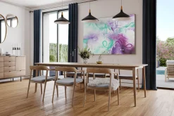 XXL Öl Gemälde 'Neon Bursts' | Handgemaltes Unikat