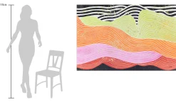 XXL Öl Gemälde 'Neon Colour Play' | Handgemaltes Unikat