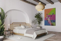 XXL Öl Gemälde 'Neon Deer' | Handgemaltes Unikat