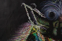 XXL Öl Gemälde 'Neon Giraffe' | Handgemaltes Unikat