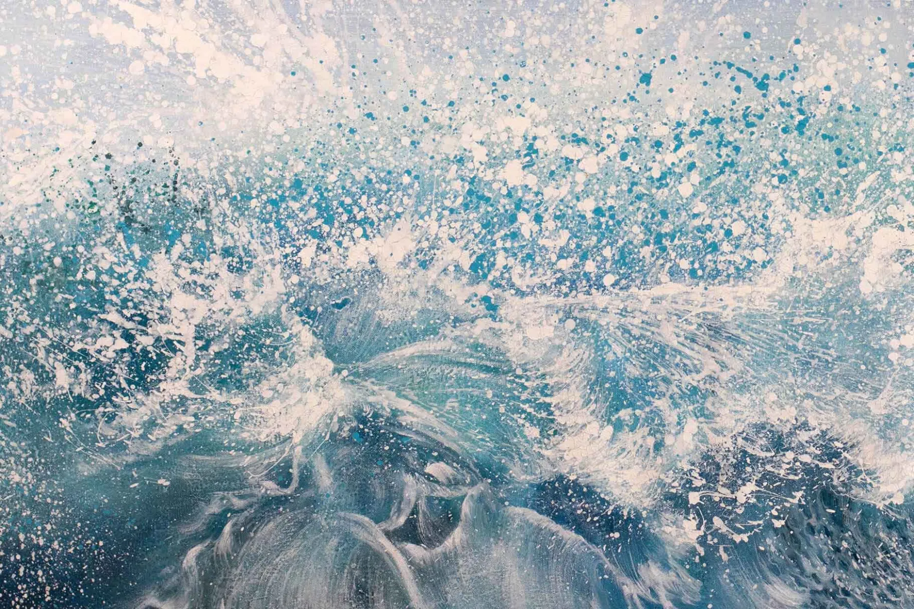 XXL Öl Gemälde 'Neptune's Wrath' | Handgemaltes Unikat