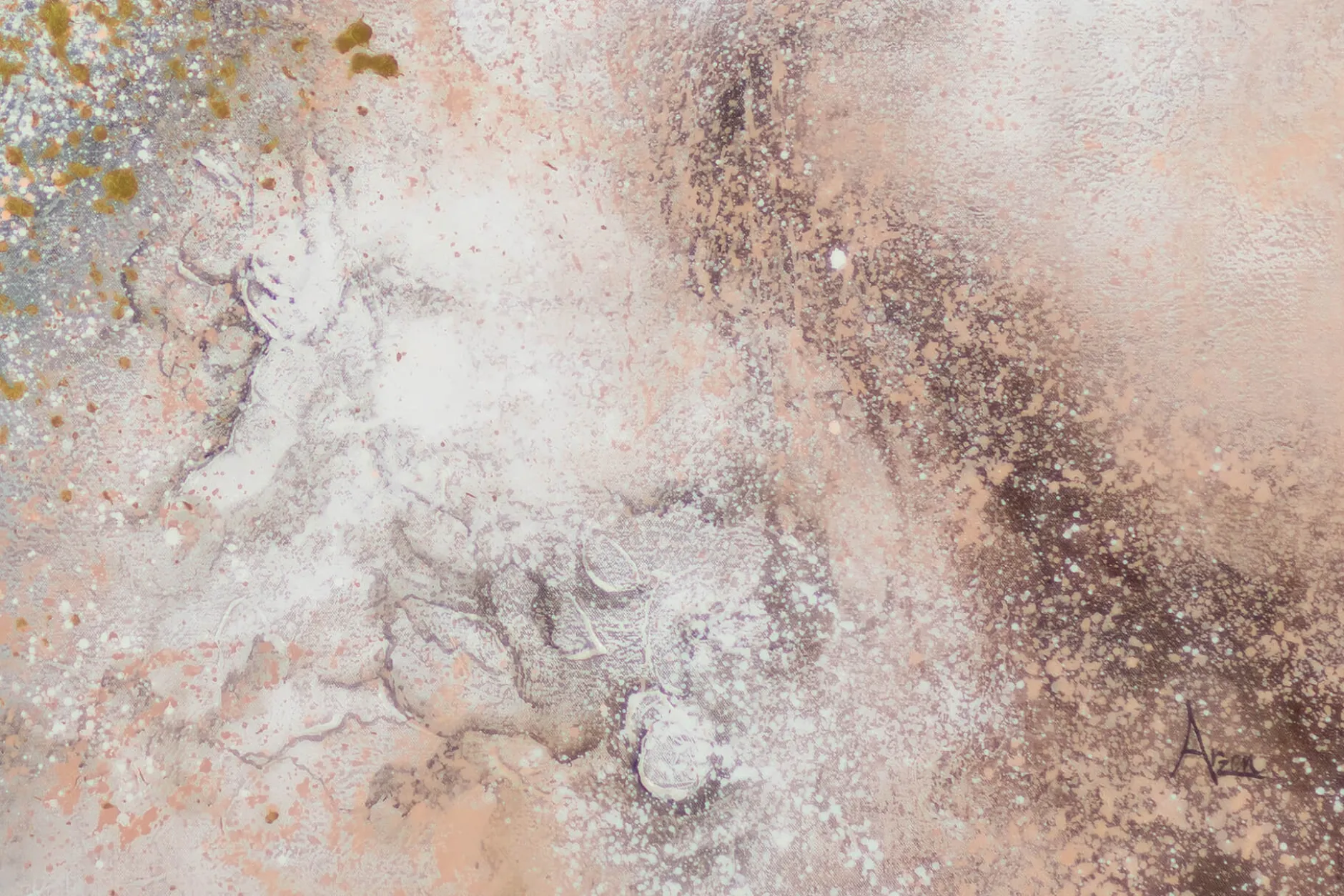 XXL Öl Gemälde 'New Camouflage' | Handgemaltes Unikat