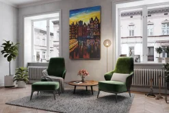 XXL Öl Gemälde 'Nordic Sunset' | Handgemaltes Unikat