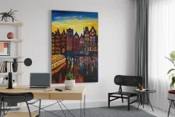 XXL Öl Gemälde 'Nordic Sunset' | Handgemaltes Unikat