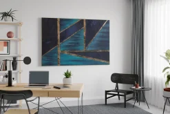 XXL Öl Gemälde 'Northern Lights' | Handgemaltes Unikat
