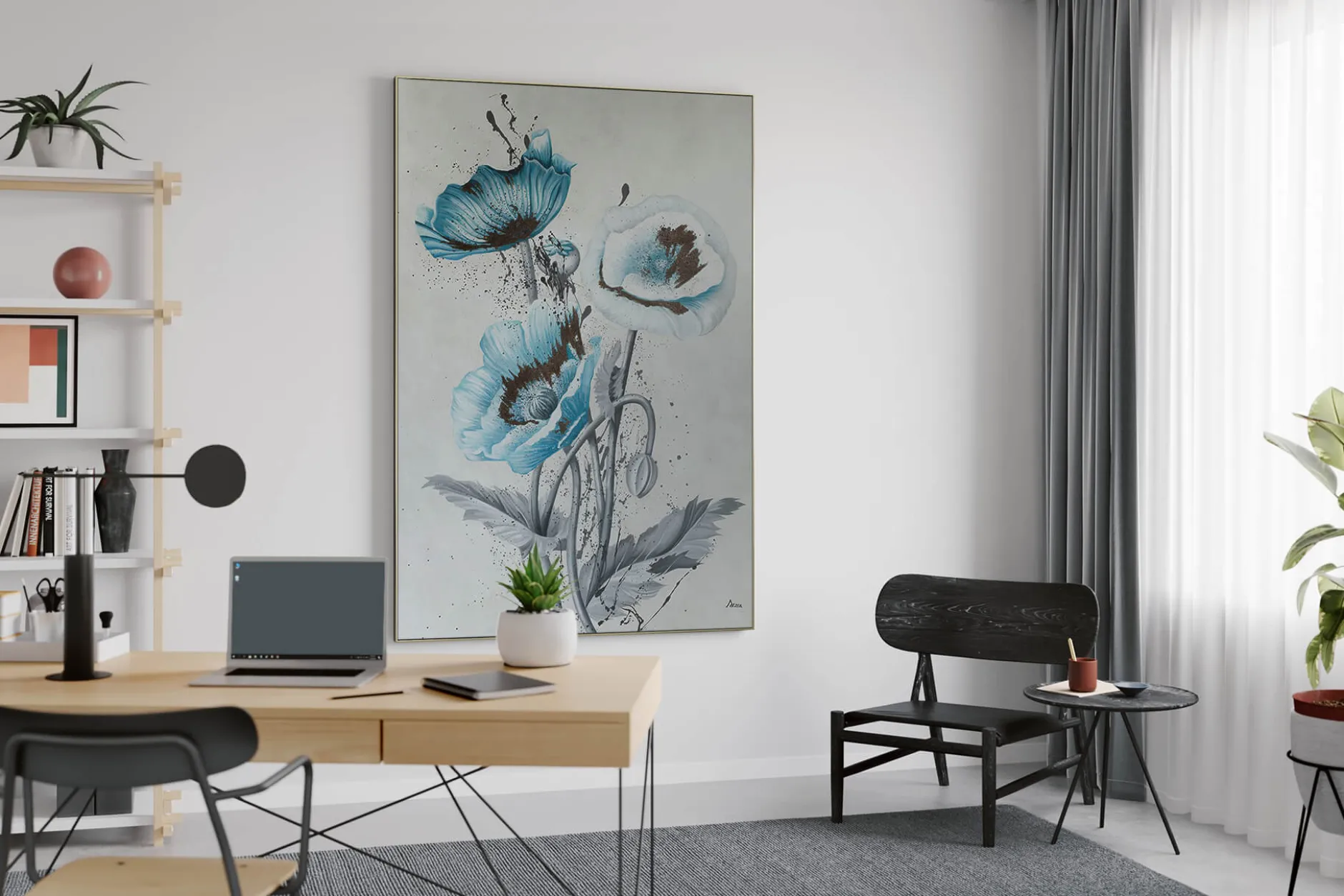 XXL Öl Gemälde 'Notes of Flora' | Handgemaltes Unikat