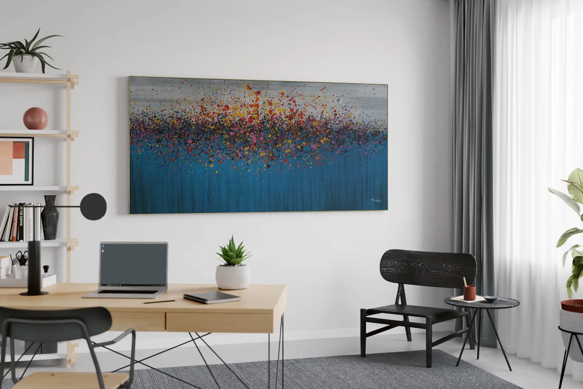 XXL Öl Gemälde 'Ocean of Colours' | Handgemaltes Unikat