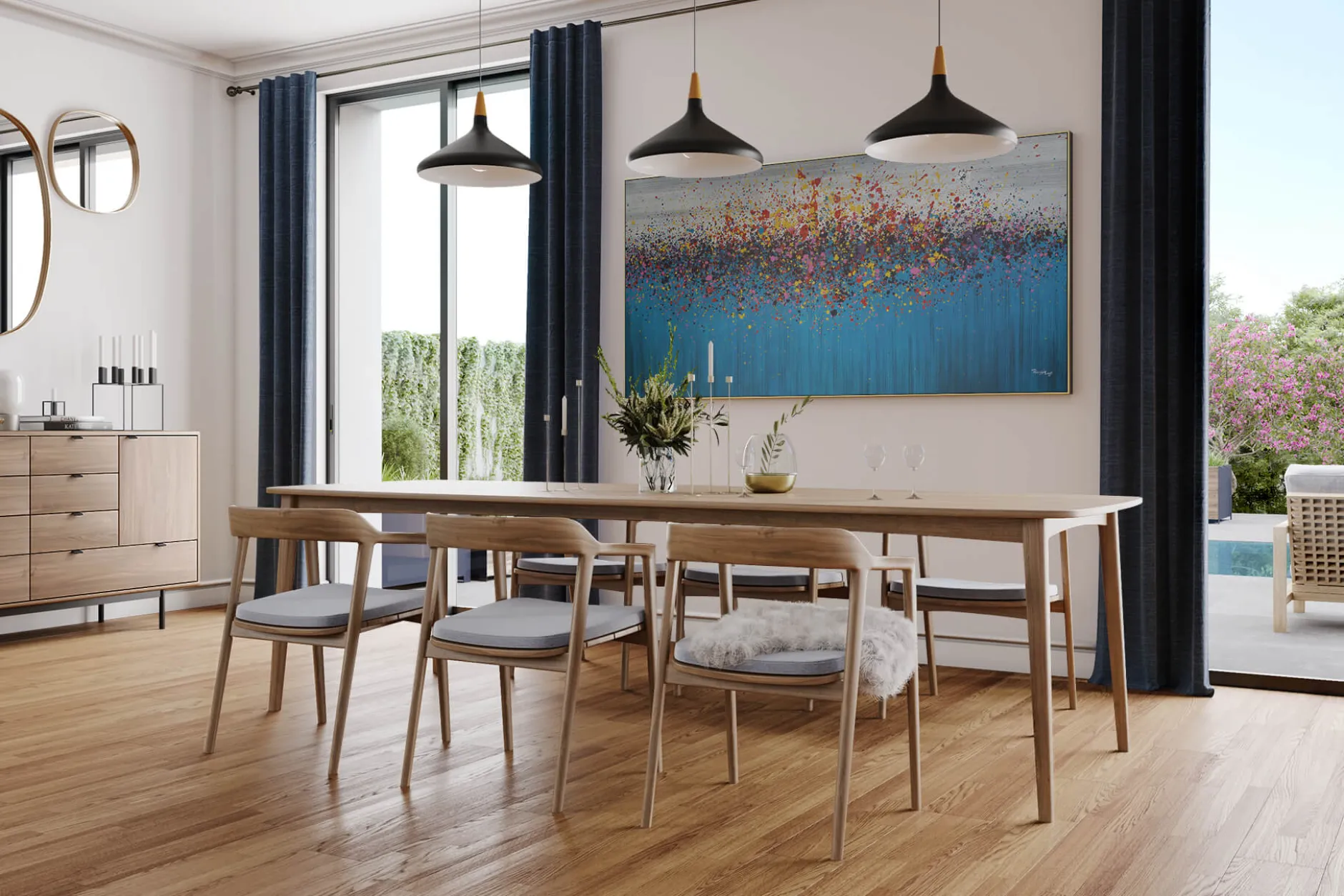 XXL Öl Gemälde 'Ocean of Colours' | Handgemaltes Unikat