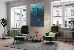 XXL Öl Gemälde 'Ocean Shades' | Handgemaltes Unikat