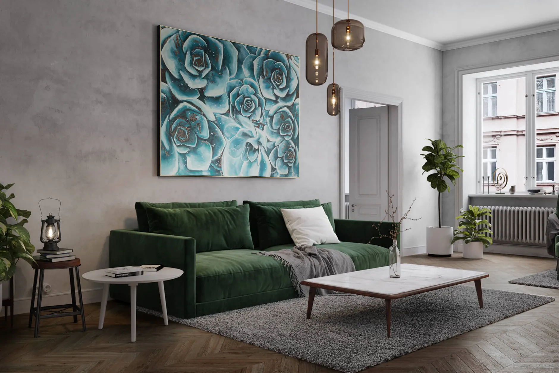 XXL Öl Gemälde 'Ode to Roses' | Handgemaltes Unikat