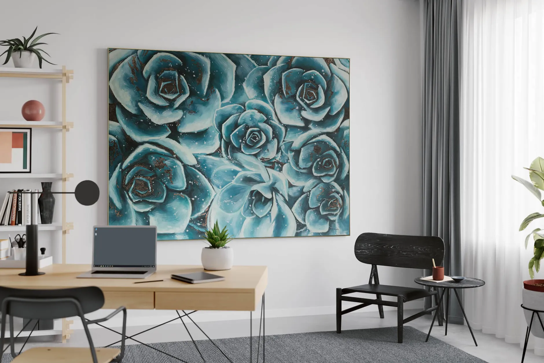 XXL Öl Gemälde 'Ode to Roses' | Handgemaltes Unikat