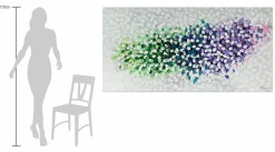 XXL Öl Gemälde 'Optical Blossoming' | Handgemaltes Unikat