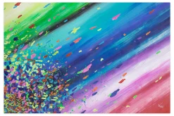 XXL Öl Gemälde 'Origin of the Rainbow' | Handgemaltes Unikat
