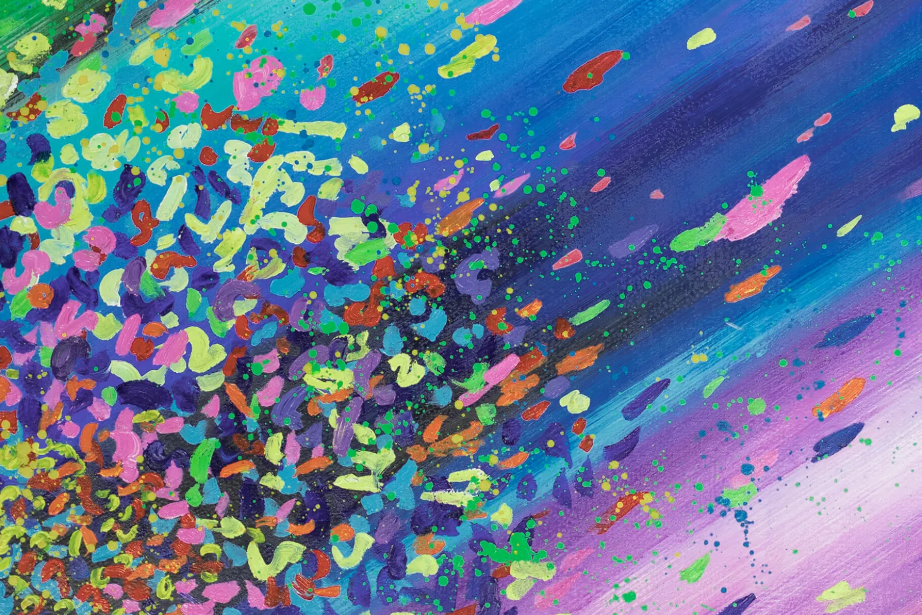 XXL Öl Gemälde 'Origin of the Rainbow' | Handgemaltes Unikat