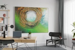 XXL Öl Gemälde 'Otherworldly Portal' | Handgemaltes Unikat