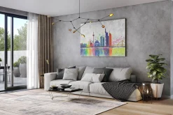 XXL Öl Gemälde 'Paint the Town ' | Handgemaltes Unikat