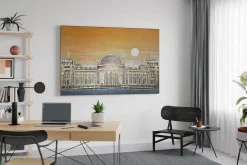 XXL Öl Gemälde 'Palace of Polity' | Handgemaltes Unikat