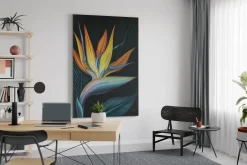 XXL Öl Gemälde 'Papageienblume' | Handgemaltes Unikat