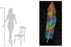 XXL Öl Gemälde 'Paradise Feather' | Handgemaltes Unikat