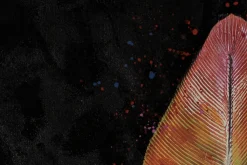 XXL Öl Gemälde 'Paradise Feather' | Handgemaltes Unikat